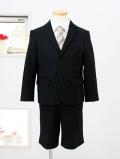 バーバリー　黒スーツ(ノバストライプネクタイ)　110/130(サイズ:110)