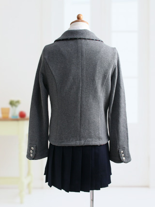 リンジィ　リボンネクタイジャケットと紺プリーツスカートスーツ　150/160(サイズ:150)