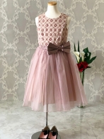 トッカ ふんわりチュールの華やかなドレス(ピンク) 140/160(サイズ160  