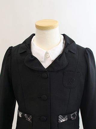 ポンポネット モノトーンのフレッシャーズスーツ　120