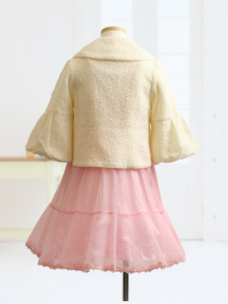 メゾピアノ オフホワイトのジャケット 120