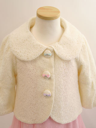 メゾピアノ オフホワイトのジャケット 120