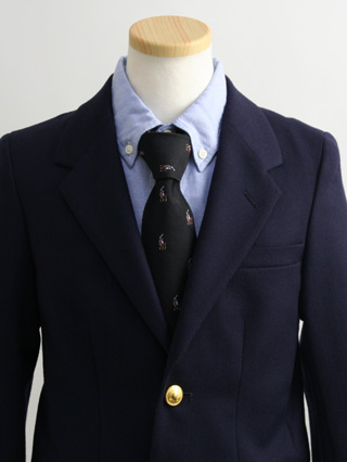 ラルフローレン　紺ブレザーの正統派スーツ　120