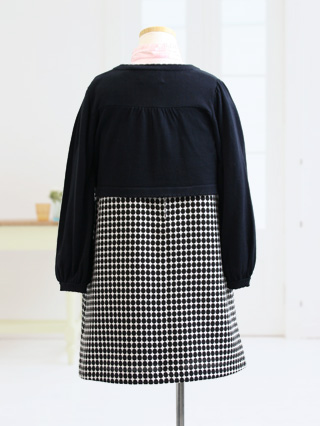 組曲　Aラインワンピースとカーディガン　120