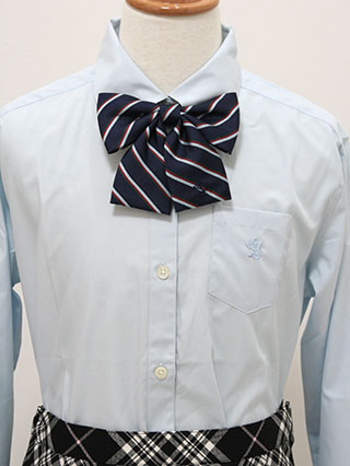 スコッチハウス　黒ジャケットとチェックスカートのスーツ　160