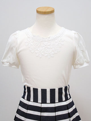 メゾピアノ　マリンストライプのセレモニースーツ　120