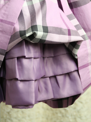 バーバリー　ラベンダーノバチェックのワンピース　90