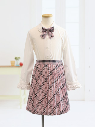 ポンポネット　ピンクプリーツのセレモニースーツ　120