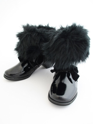 メゾピアノ 17cm 黒フォーマルブーティ