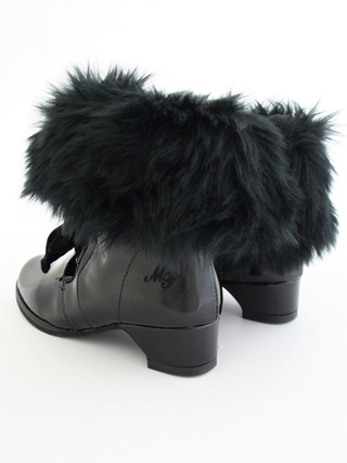 メゾピアノ 17cm 黒フォーマルブーティ