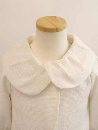 メゾピアノ ピンクレースのワンピースとジャケット 120