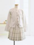 バーバリー ニットアンサンブルとチェックのスカート 130(セット内容:カーディガン・カットソー・スカート)