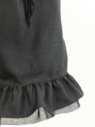 バーバリー 大きなコサージュ付きブラックドレス 150(セット内容:ワンピース・カーディガン)