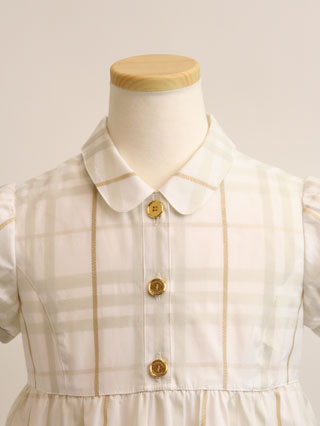 バーバリー　爽やかなチェックのワンピース　110