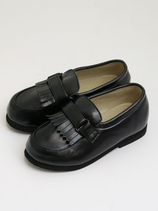 コムサイズム　15cm　黒ローファー