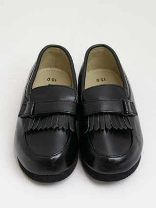 コムサイズム　15cm　黒ローファー