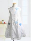 ファミリア　ハートの飾りが素敵な純白ロングドレス　110
