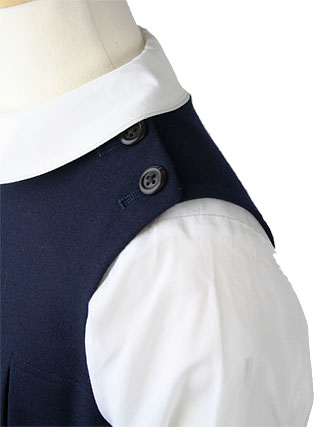 ラルフローレン 紺色ワンピースの正統派アンサンブルスーツ　130