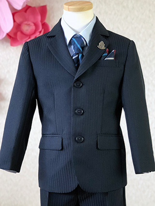 anyFAM　ブルーシャツのスーツ　110/130　(サイズ130)