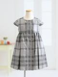 バーバリー シルバーグレーチェックのワンピース 120