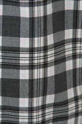 組曲 ニットカーディガンとグレーチェックワンピースのアンサンブル　120