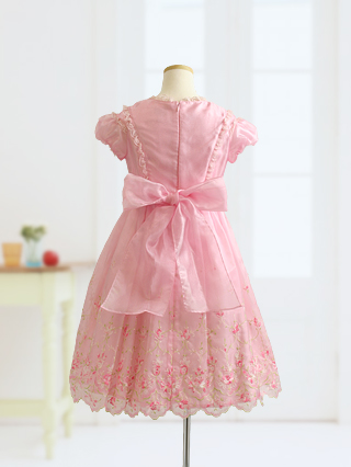 メゾピアノ プリンセスのようなピンクのロングドレス 120 / ブランド