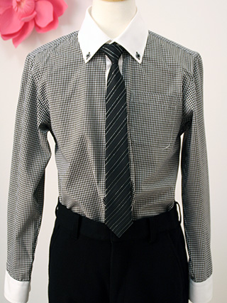 MICHIKO LONDON チェック柄シャツのスーツ　140