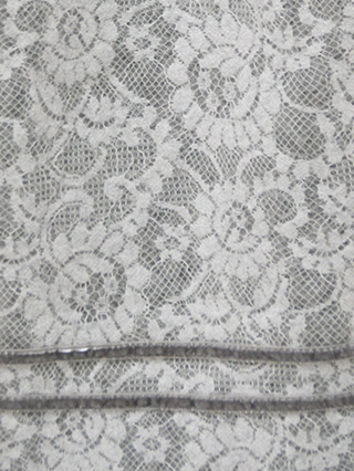 組曲　薄グレーのロングドレス　160