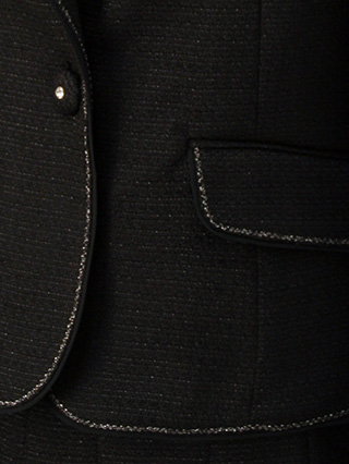 anySiS　黒のラメツイードスーツ　9号7号