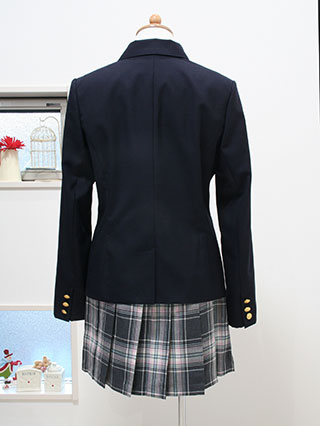 エンジェルブルー　ピンクとグレーチェックのスーツ　160