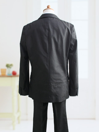ブルークロス　グレーストライプ・レジメンタルネクタイのスーツ　160
