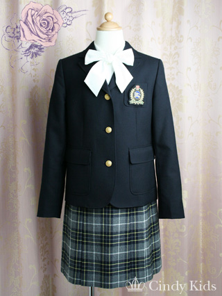 バーバリー　グレー系ノバチェックスカートのスーツ　150