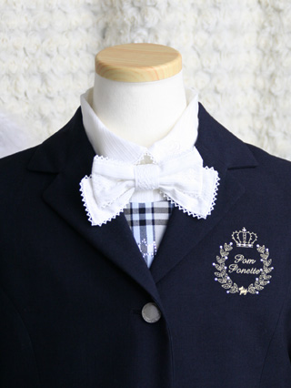 ポンポネット　3段フリルのアンサンブルスーツ　130